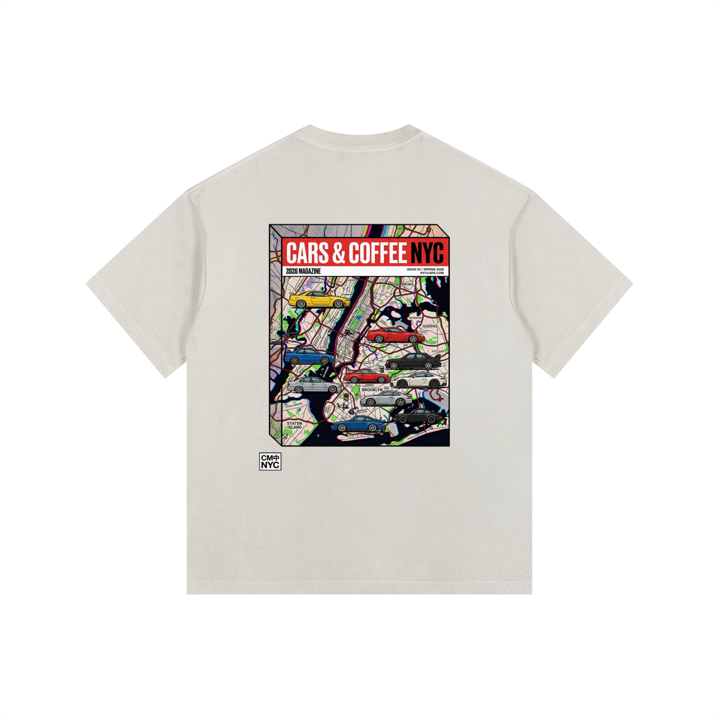 ///CB004 Vintage Washed Oversized Cotton T-Shirt