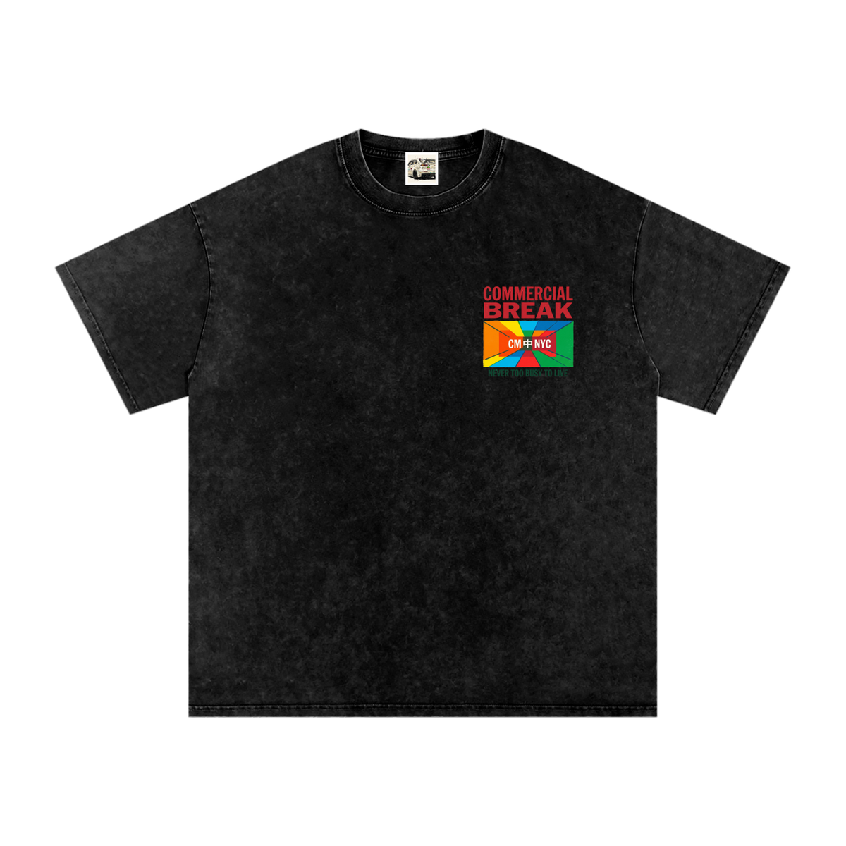 Visionary Snow Washed Oversized Cotton T-Shirt