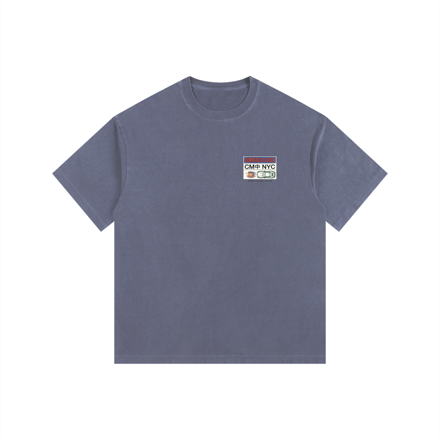 ///CB005 Vintage Washed Oversized Cotton T-Shirt