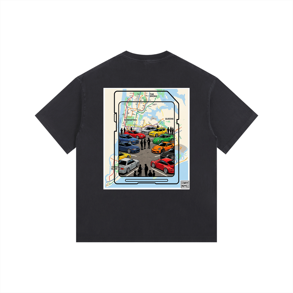 ///CB003 Vintage Washed Oversized Cotton T-Shirt