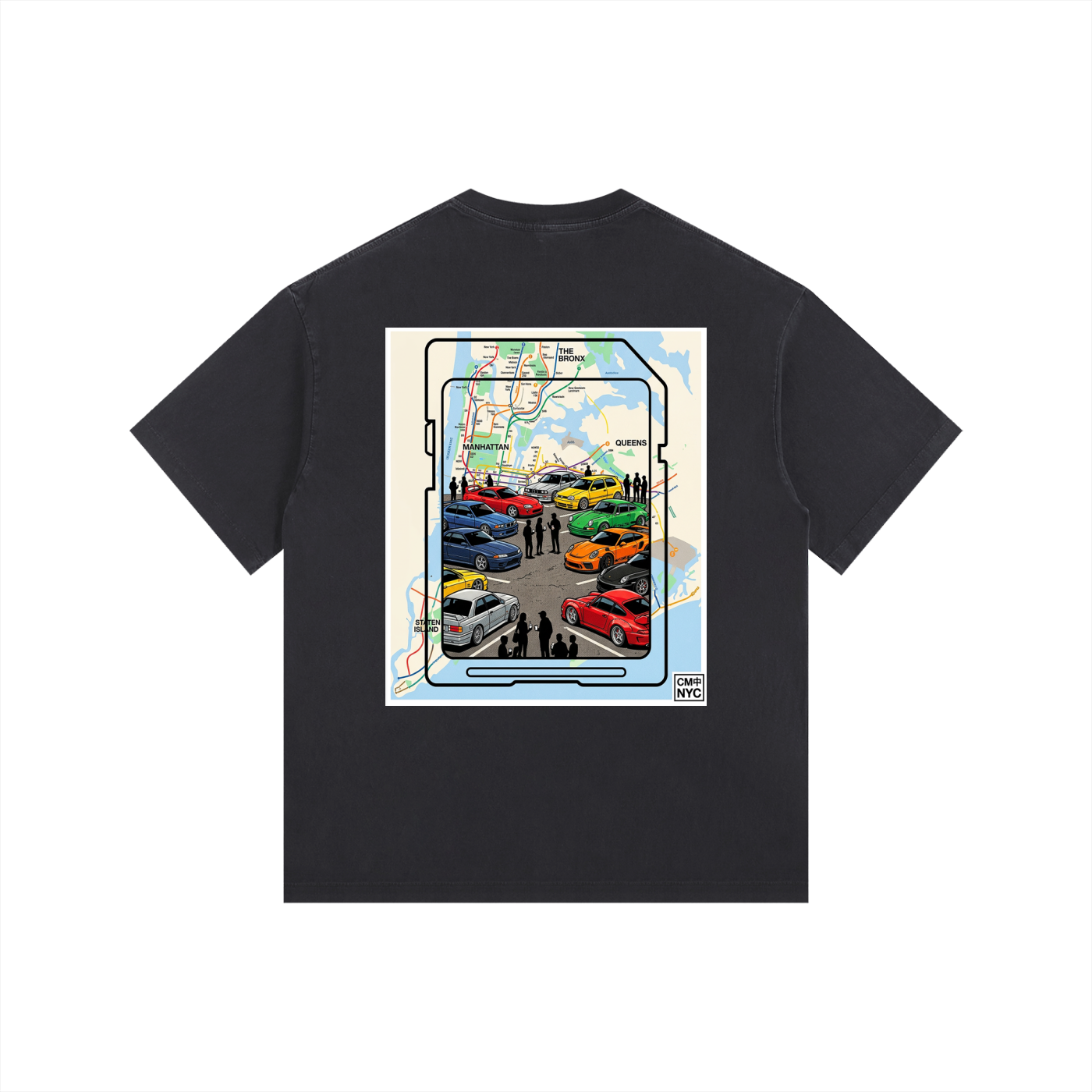 ///CB003 Vintage Washed Oversized Cotton T-Shirt