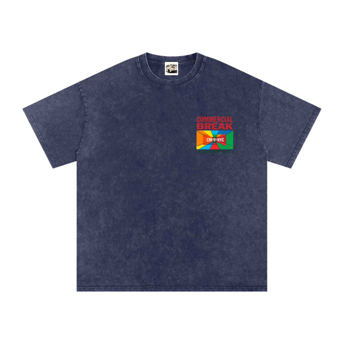 Visionary Snow Washed Oversized Cotton T-Shirt
