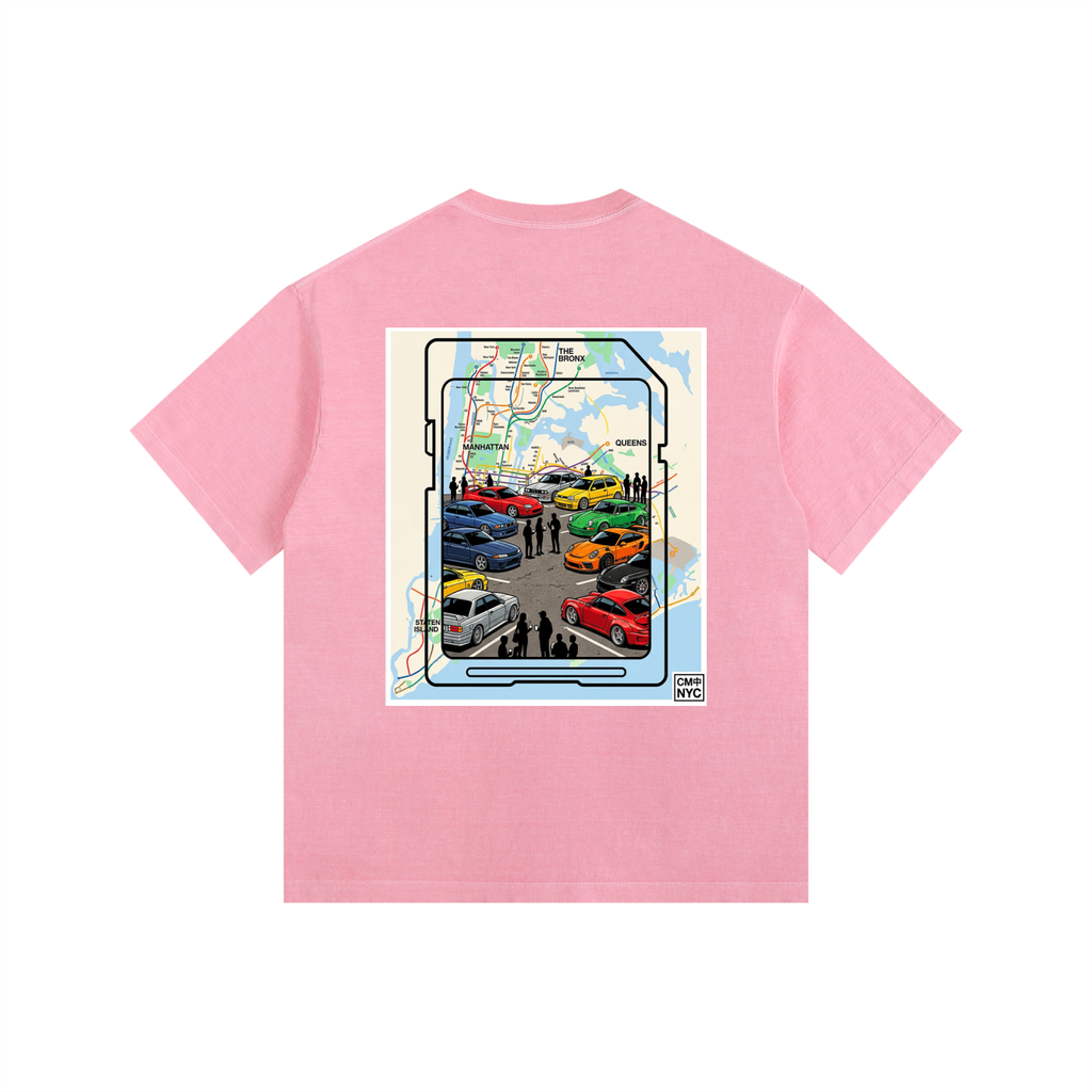 ///CB003 Vintage Washed Oversized Cotton T-Shirt
