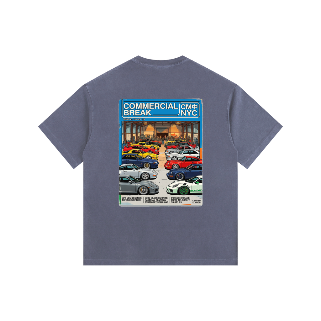 ///CB006 Vintage Washed Oversized Cotton T-Shirt