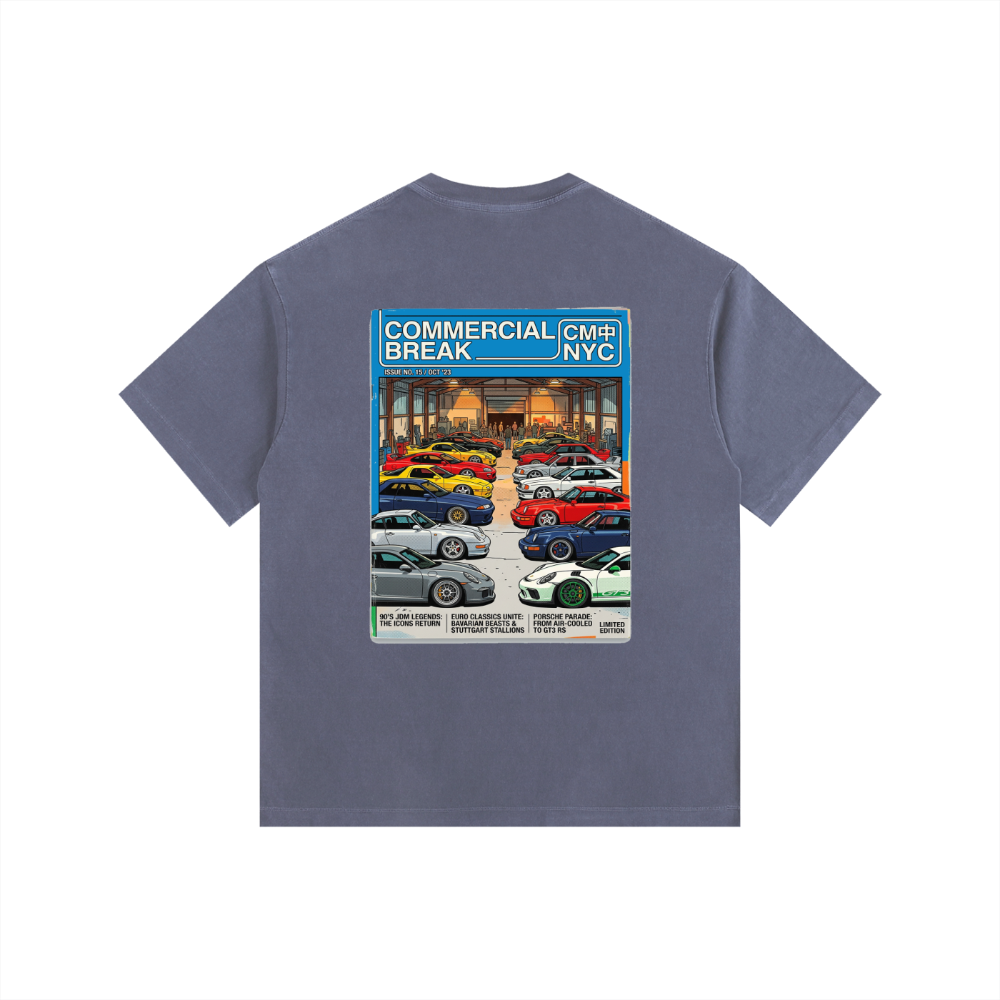 ///CB006 Vintage Washed Oversized Cotton T-Shirt