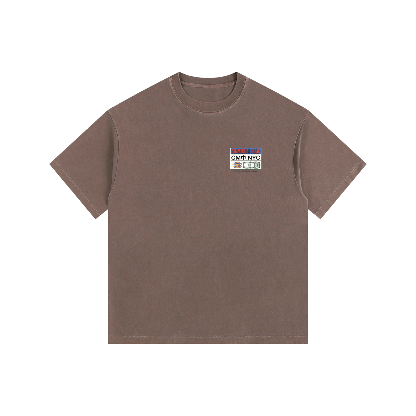 ///CB005 Vintage Washed Oversized Cotton T-Shirt