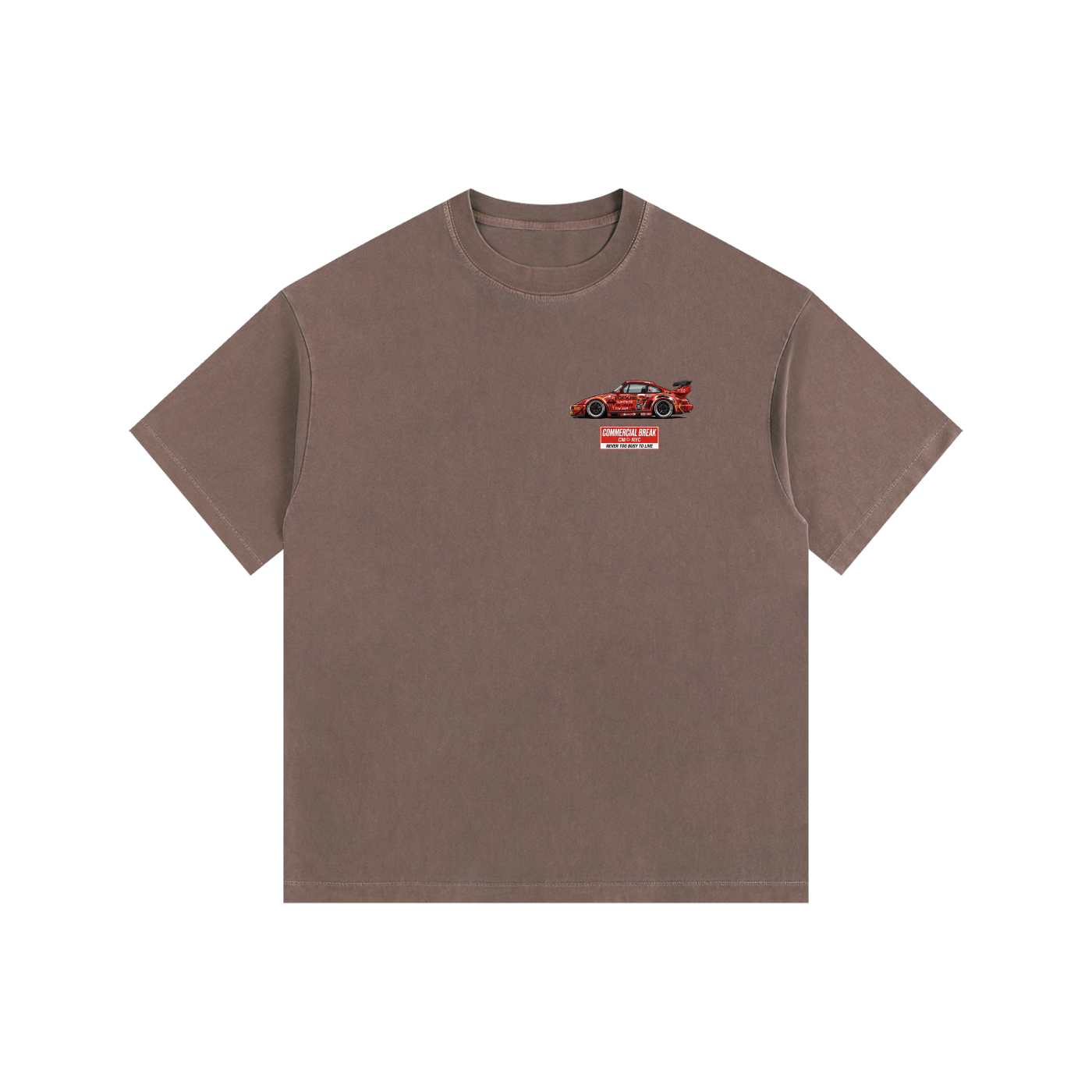 ///CB004 Vintage Washed Oversized Cotton T-Shirt