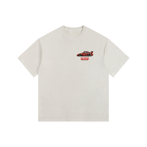 ///CB004 Vintage Washed Oversized Cotton T-Shirt