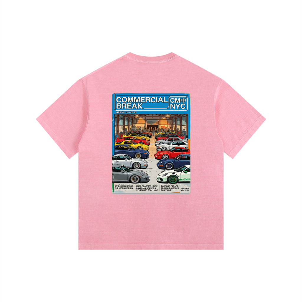 ///CB006 Vintage Washed Oversized Cotton T-Shirt