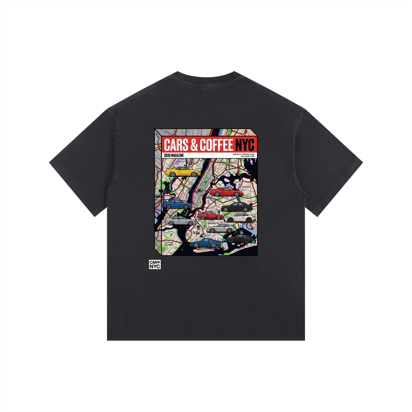 ///CB004 Vintage Washed Oversized Cotton T-Shirt