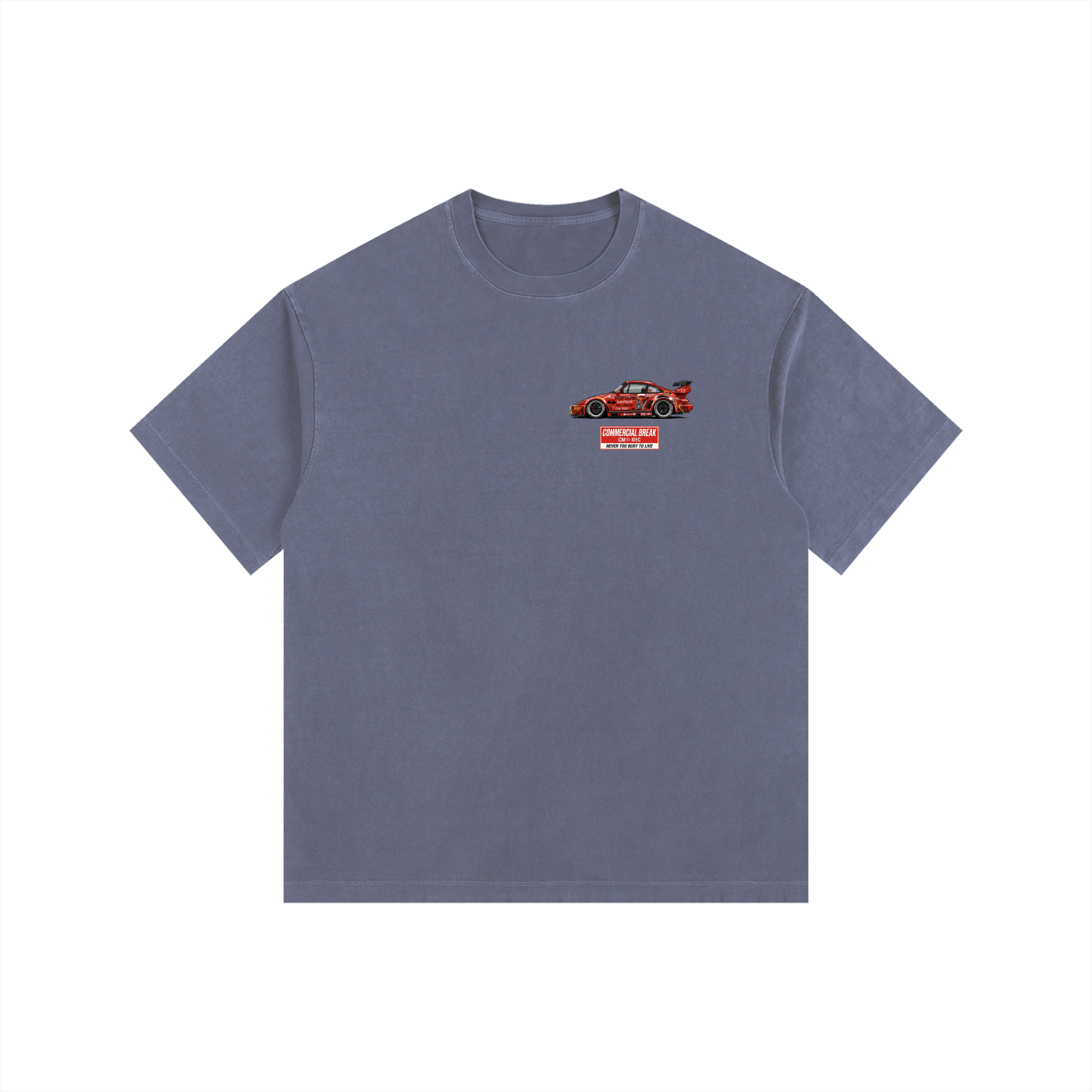 ///CB004 Vintage Washed Oversized Cotton T-Shirt
