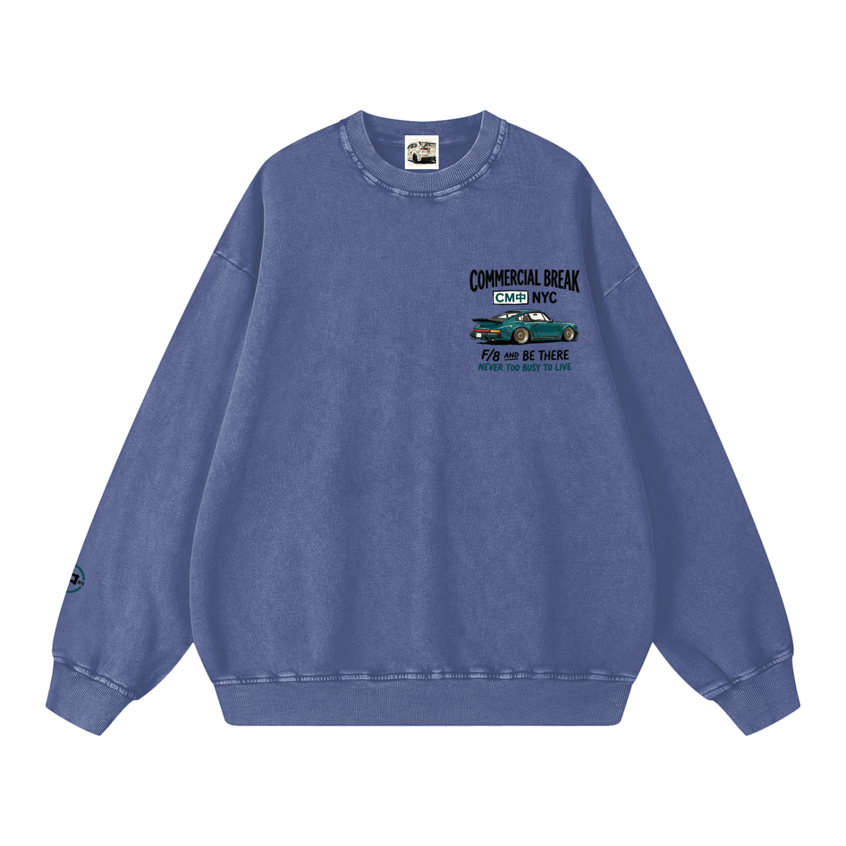911 Snow Washed Oversized Sweatshirt