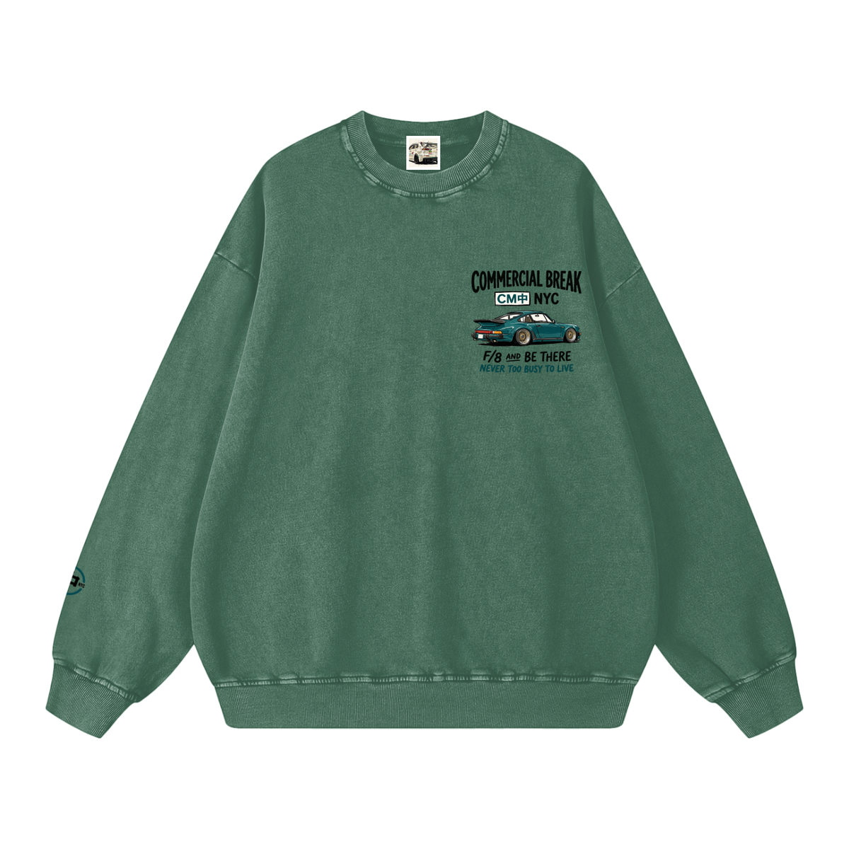 911 Snow Washed Oversized Sweatshirt