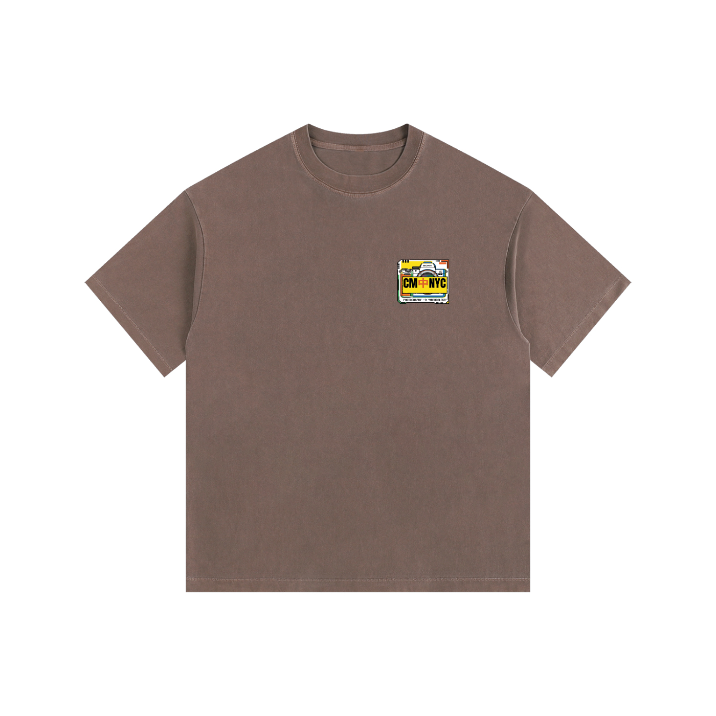 ///CB003 Vintage Washed Oversized Cotton T-Shirt