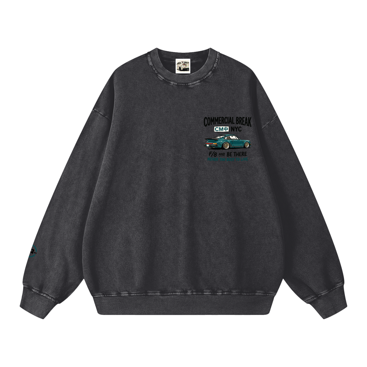 911 Snow Washed Oversized Sweatshirt