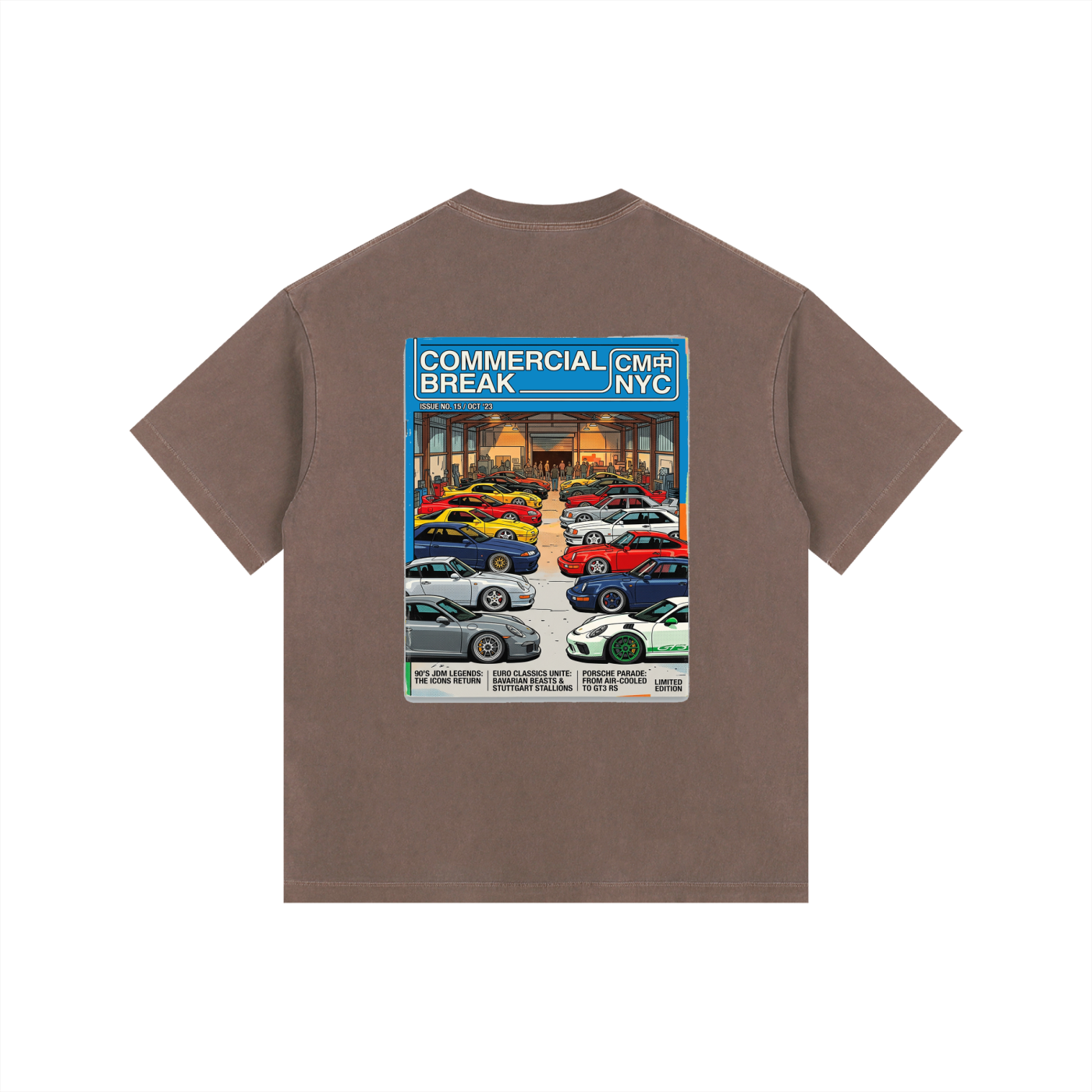 ///CB006 Vintage Washed Oversized Cotton T-Shirt