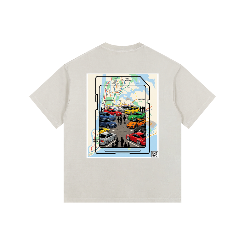 ///CB003 Vintage Washed Oversized Cotton T-Shirt