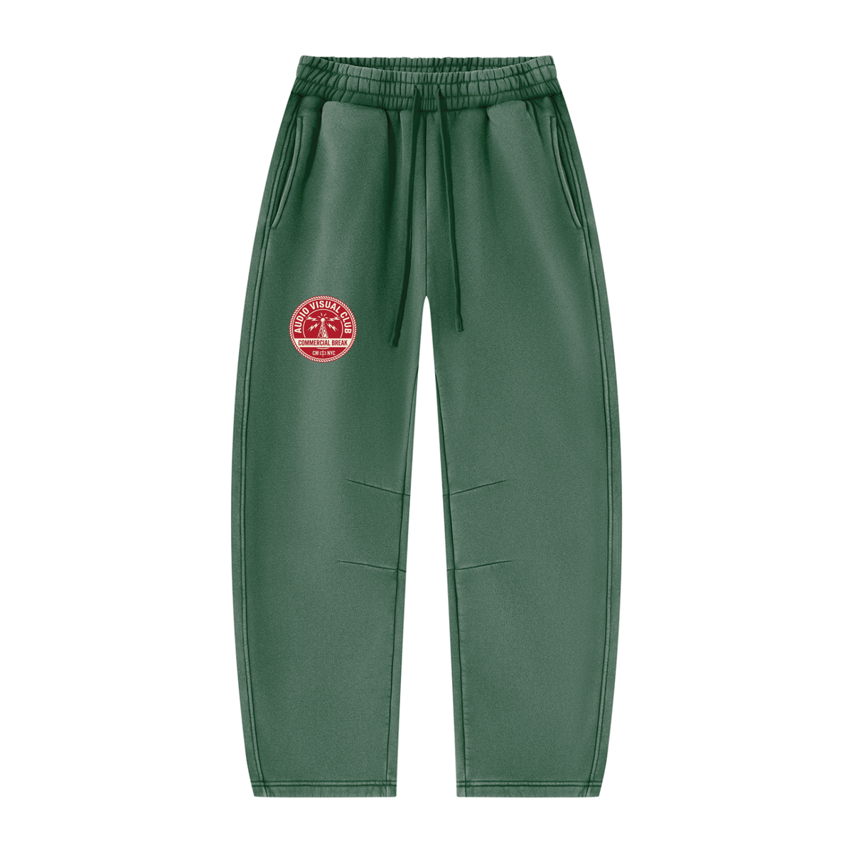 AV Club Vintage Wash Barrel Leg Fleece Sweatpants