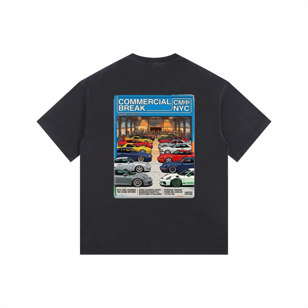 ///CB006 Vintage Washed Oversized Cotton T-Shirt