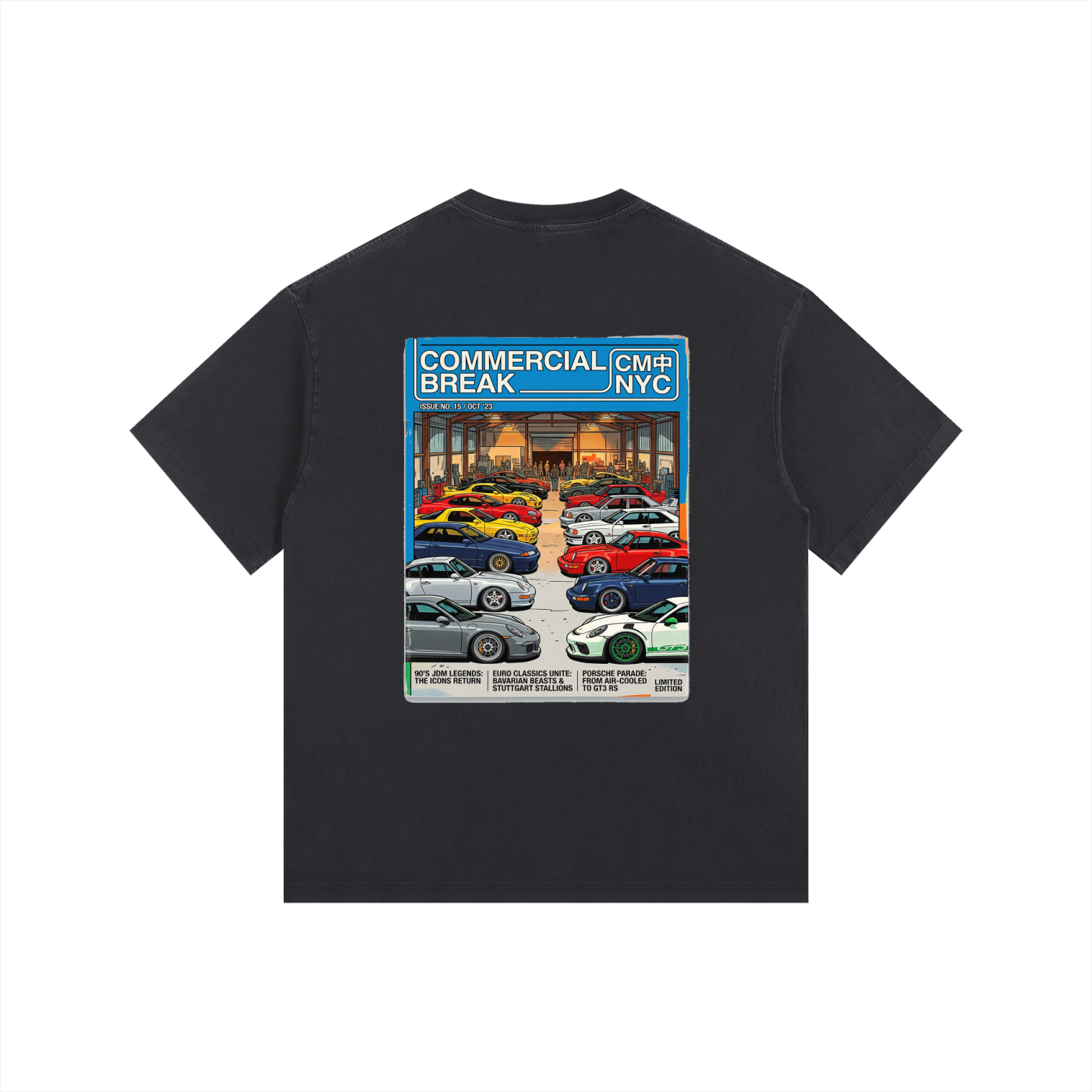 ///CB006 Vintage Washed Oversized Cotton T-Shirt