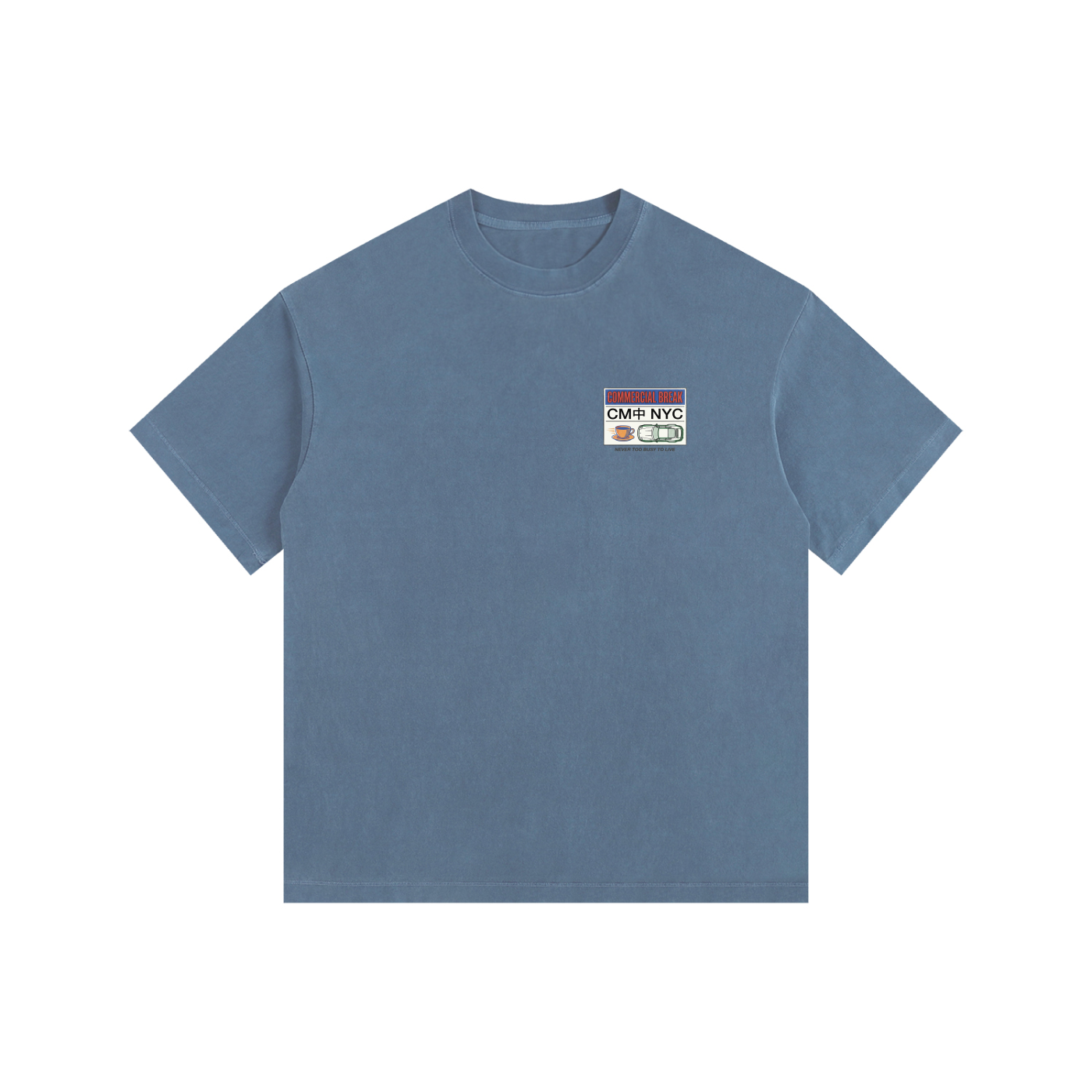 ///CB005 Vintage Washed Oversized Cotton T-Shirt