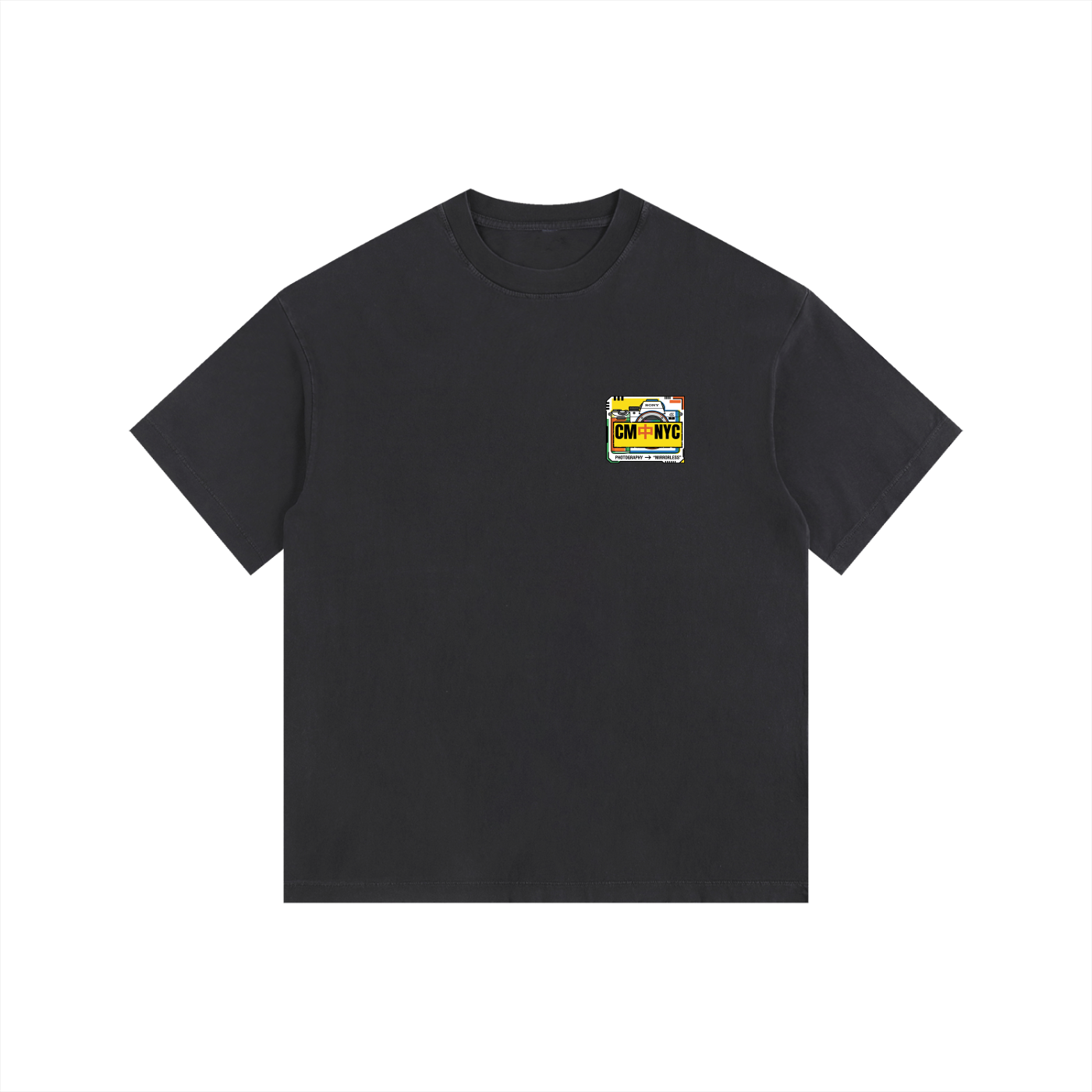 ///CB003 Vintage Washed Oversized Cotton T-Shirt