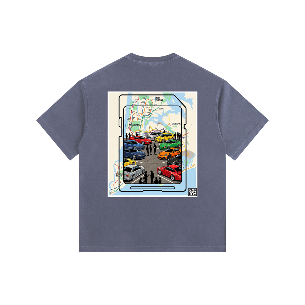 ///CB003 Vintage Washed Oversized Cotton T-Shirt