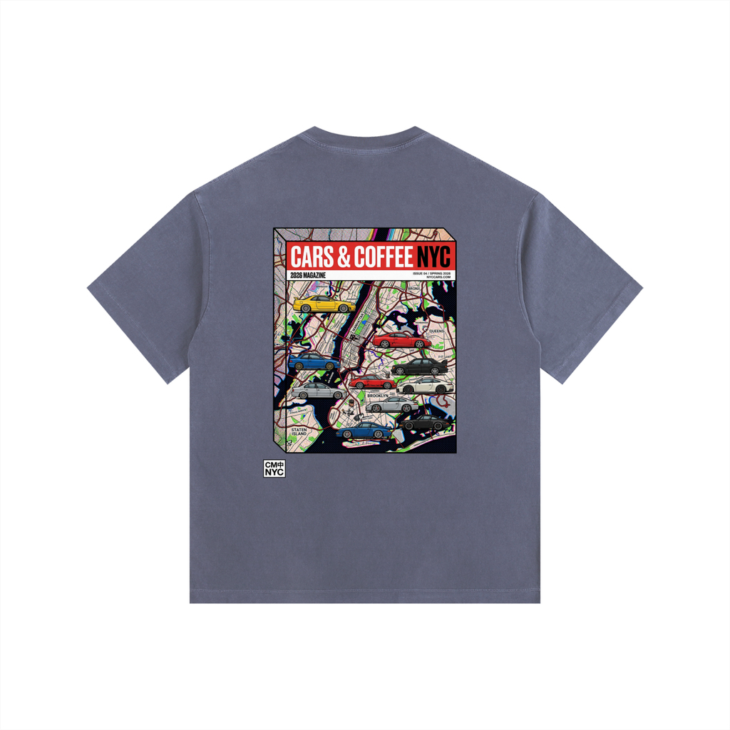 ///CB004 Vintage Washed Oversized Cotton T-Shirt