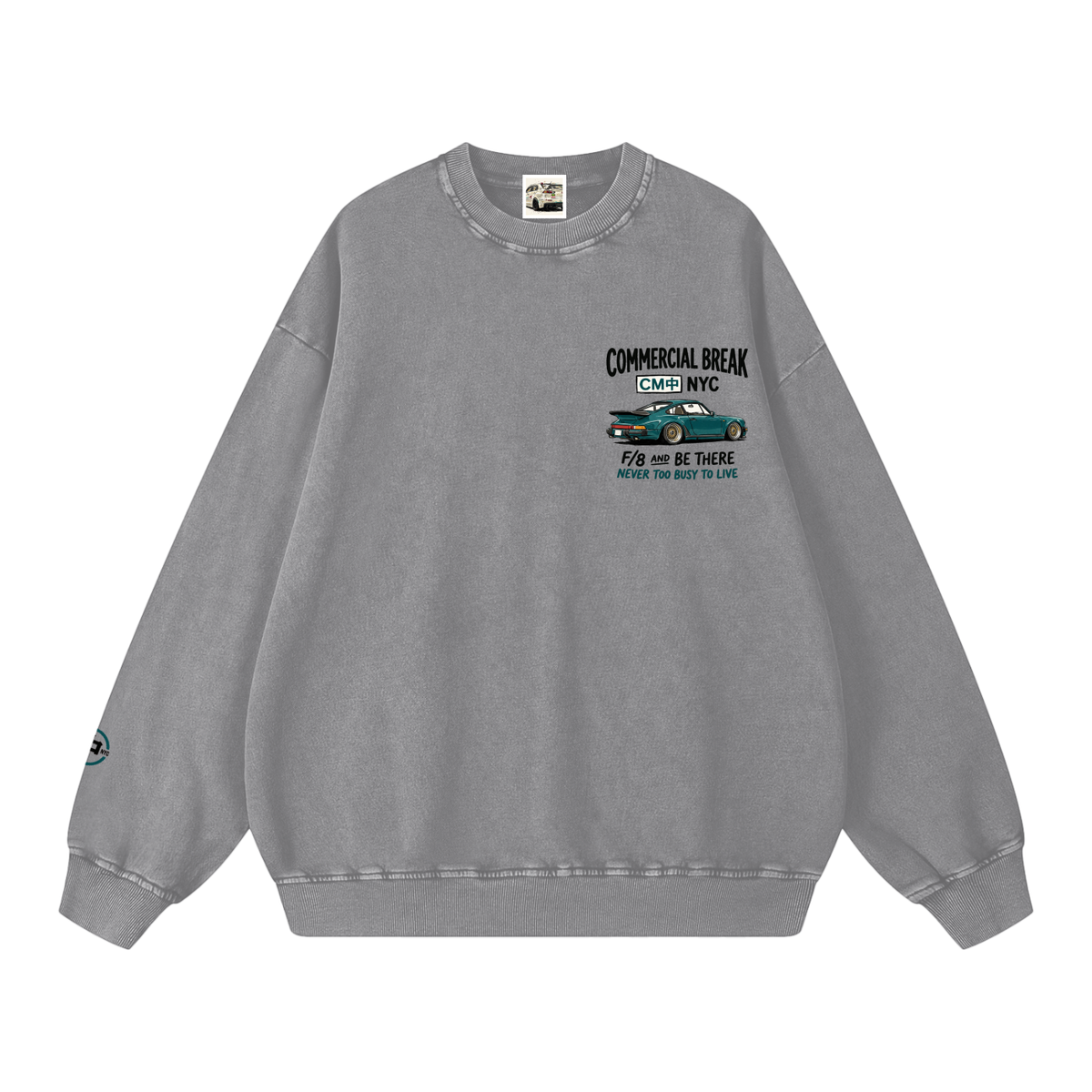911 Snow Washed Oversized Sweatshirt