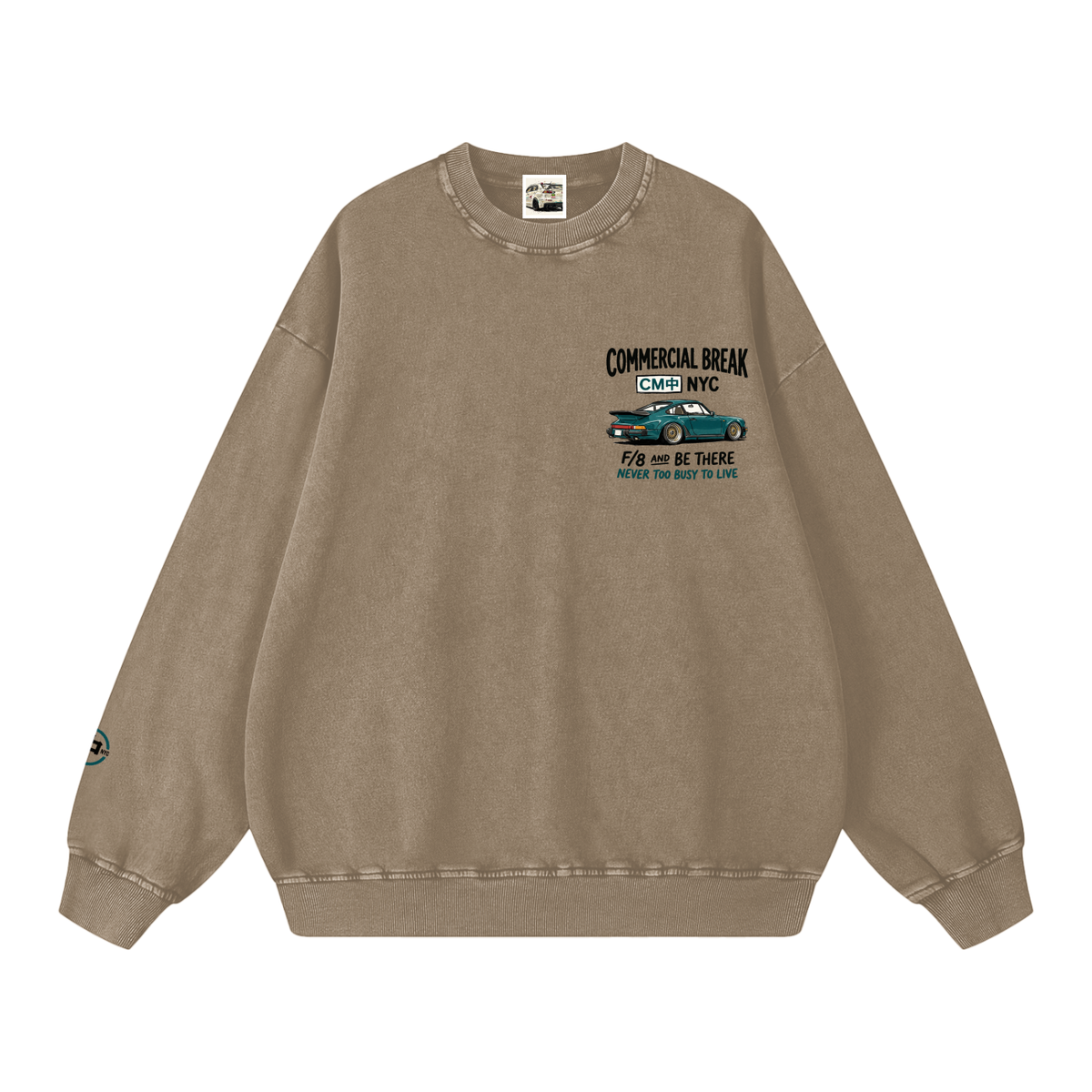 911 Snow Washed Oversized Sweatshirt