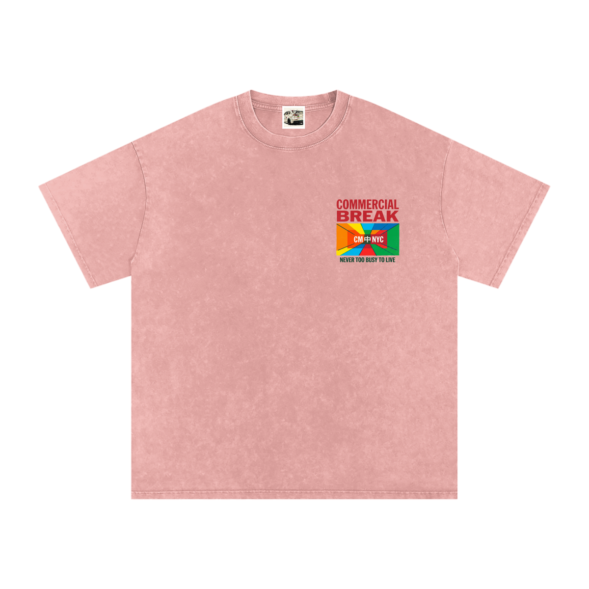 Visionary Snow Washed Oversized Cotton T-Shirt