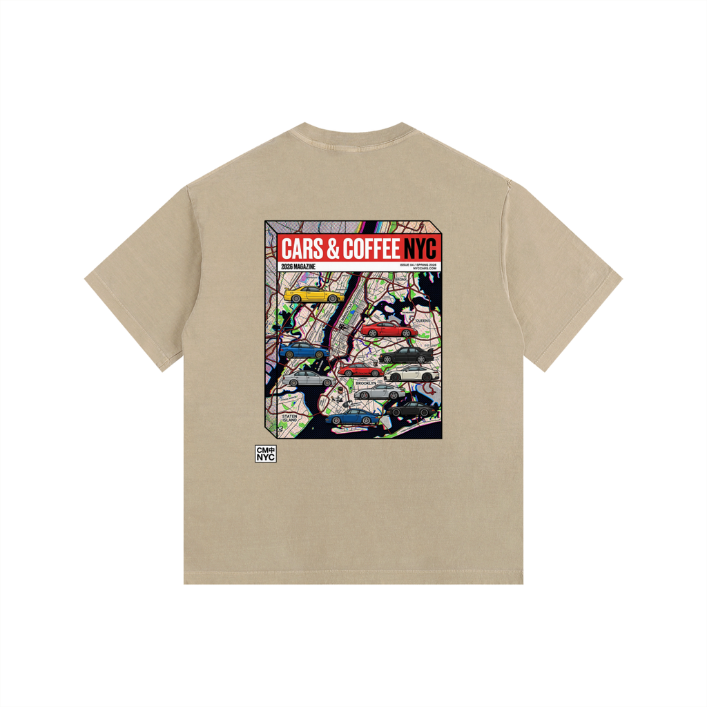 ///CB004 Vintage Washed Oversized Cotton T-Shirt
