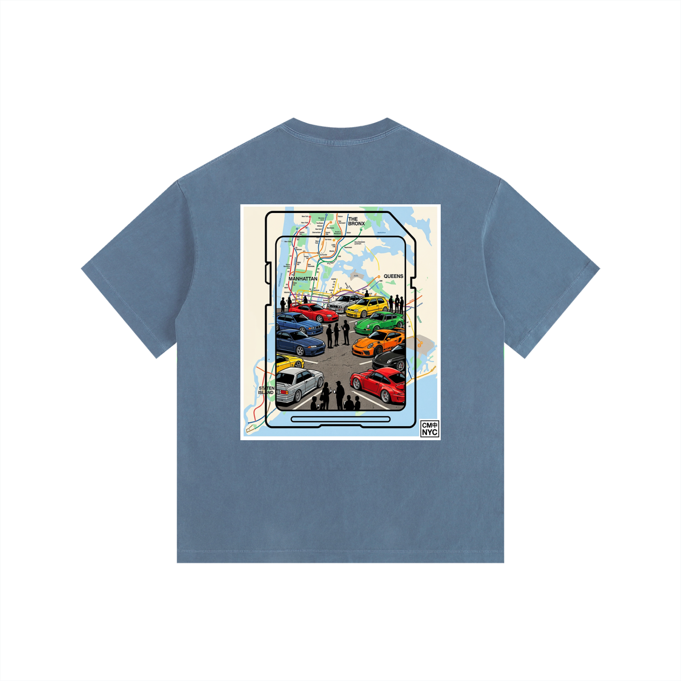 ///CB003 Vintage Washed Oversized Cotton T-Shirt