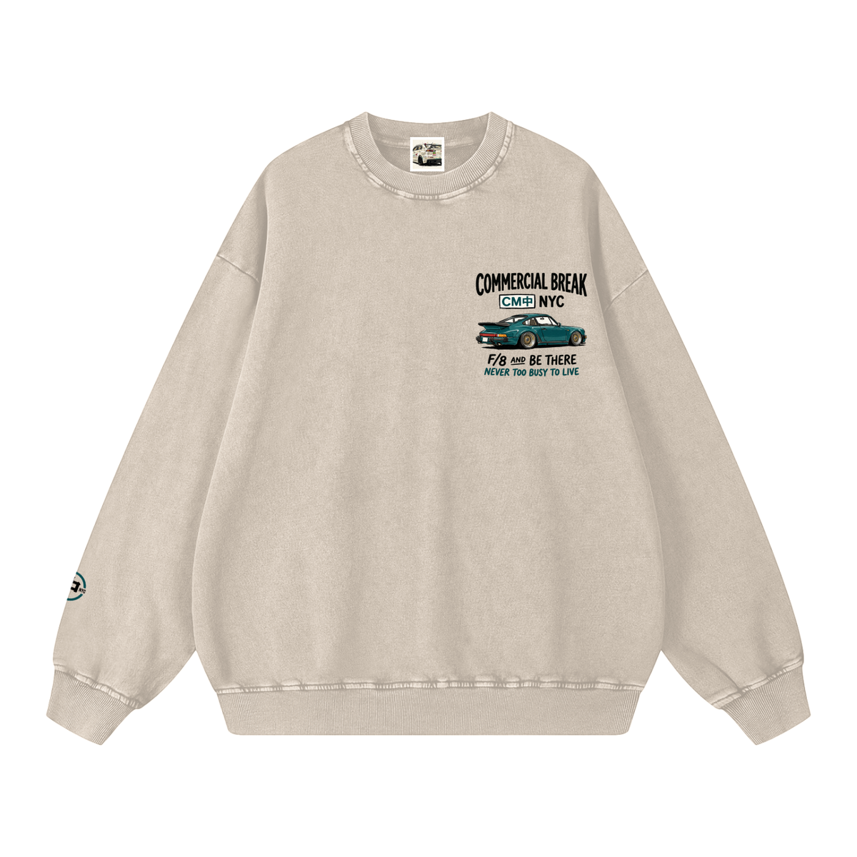911 Snow Washed Oversized Sweatshirt