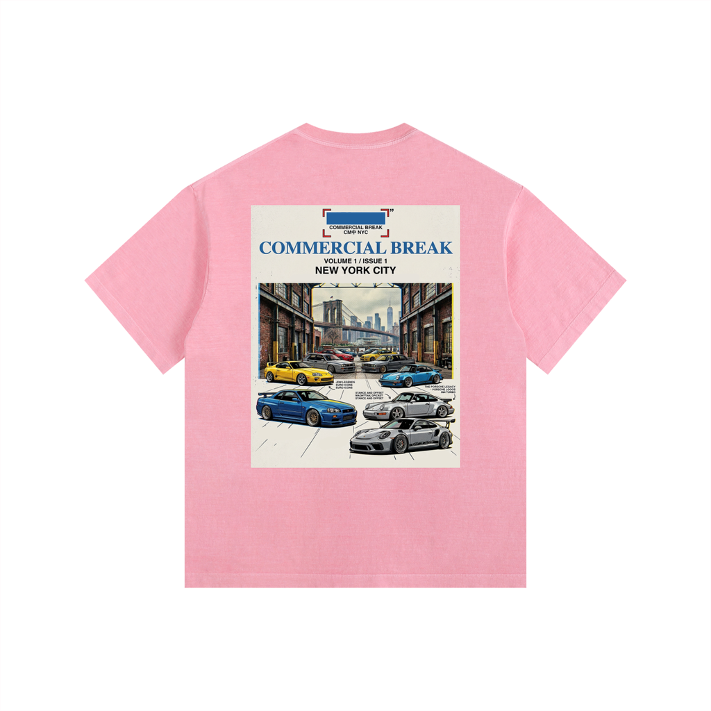 ///CB005 Vintage Washed Oversized Cotton T-Shirt