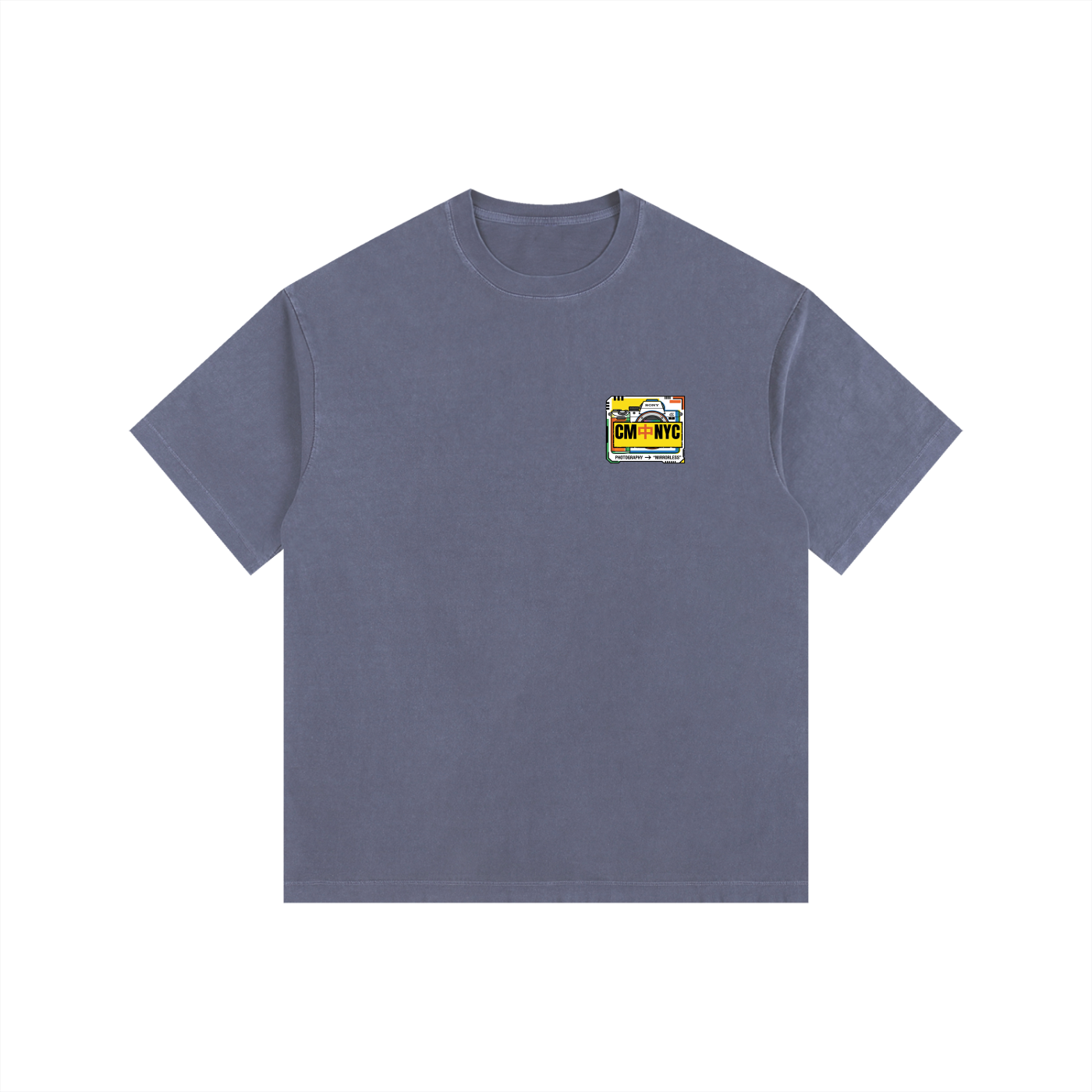 ///CB003 Vintage Washed Oversized Cotton T-Shirt
