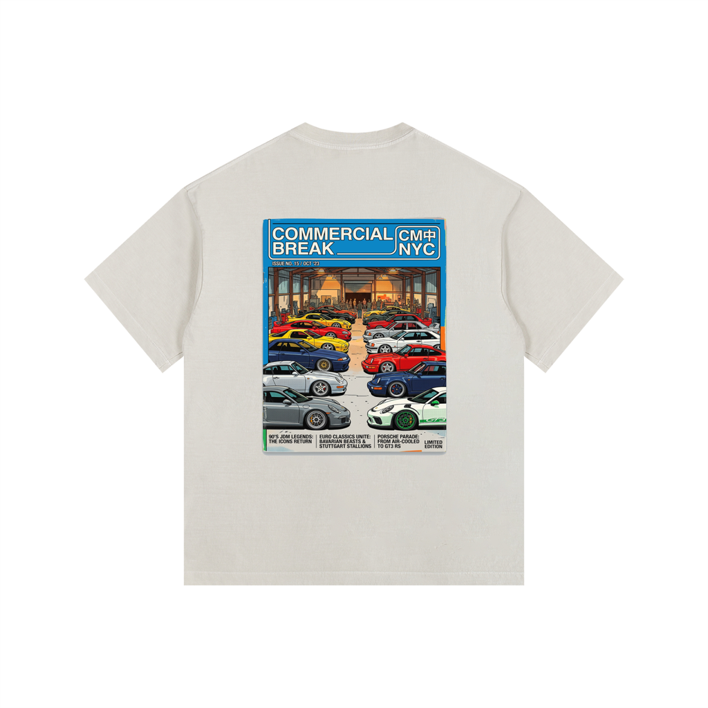 ///CB006 Vintage Washed Oversized Cotton T-Shirt