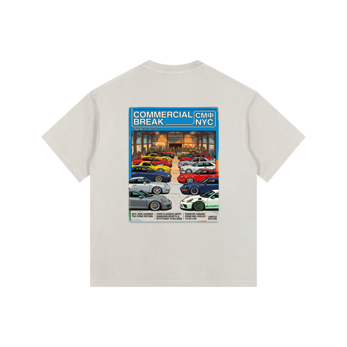 ///CB006 Vintage Washed Oversized Cotton T-Shirt