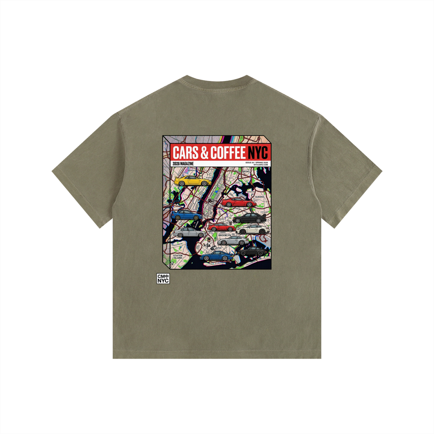 ///CB004 Vintage Washed Oversized Cotton T-Shirt