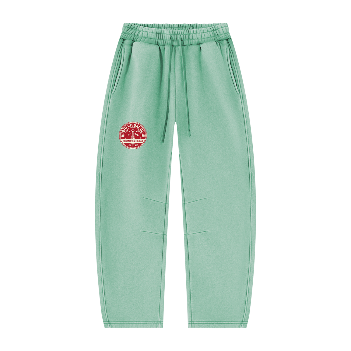 AV Club Vintage Wash Barrel Leg Fleece Sweatpants