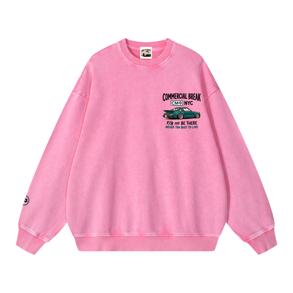 911 Snow Washed Oversized Sweatshirt