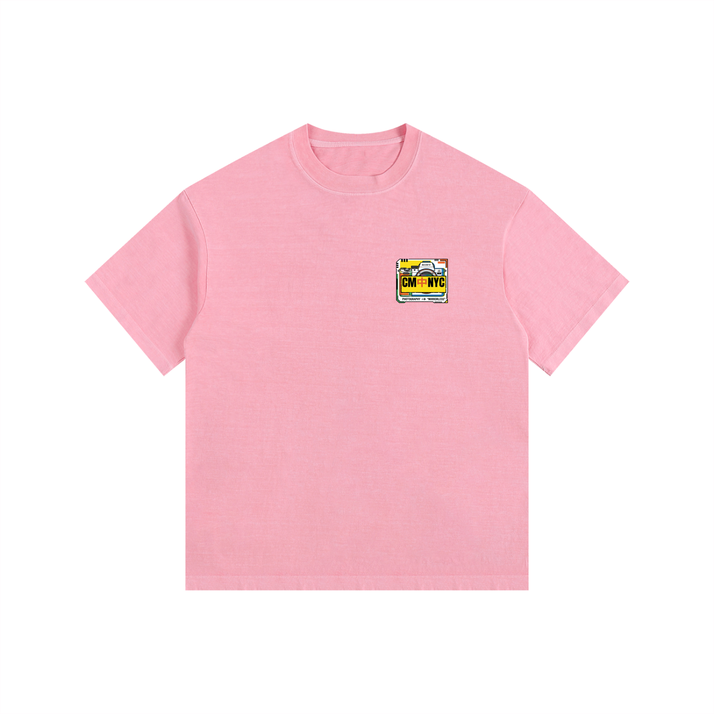 ///CB003 Vintage Washed Oversized Cotton T-Shirt