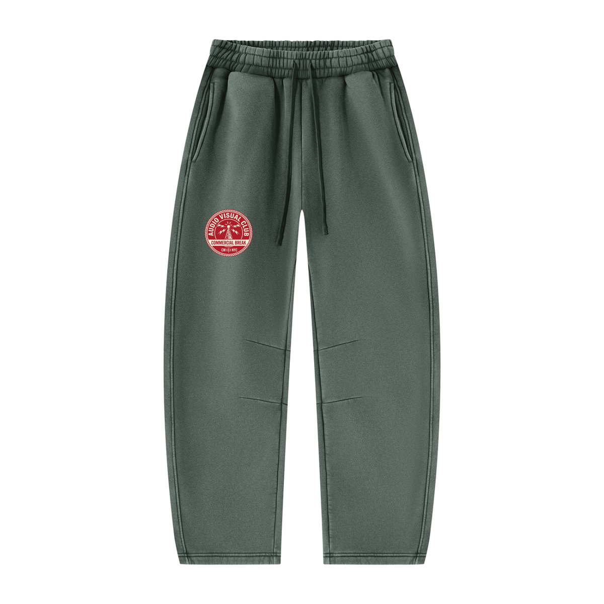 AV Club Vintage Wash Barrel Leg Fleece Sweatpants
