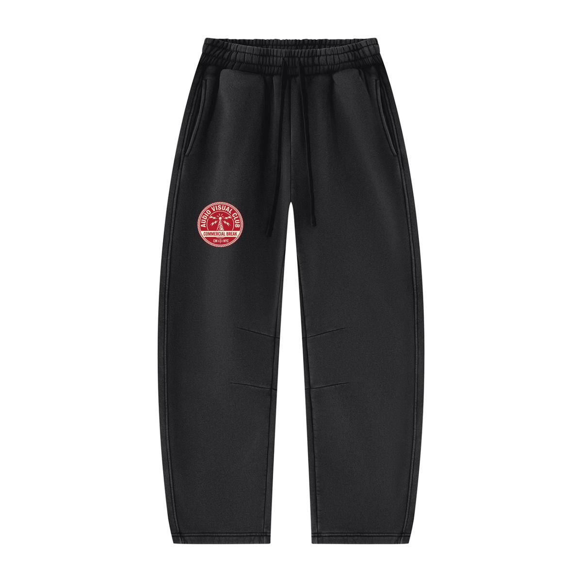 AV Club Vintage Wash Barrel Leg Fleece Sweatpants