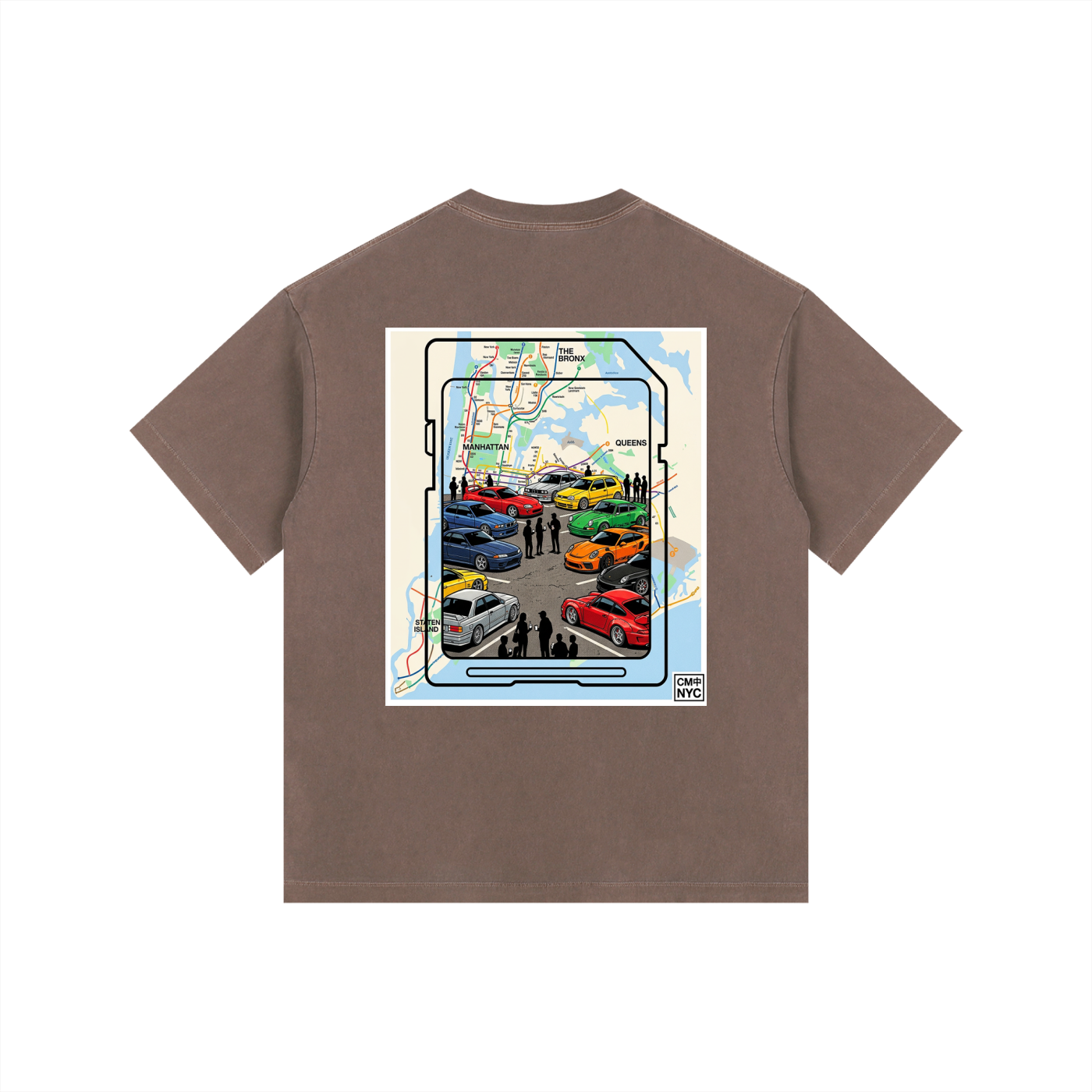 ///CB003 Vintage Washed Oversized Cotton T-Shirt
