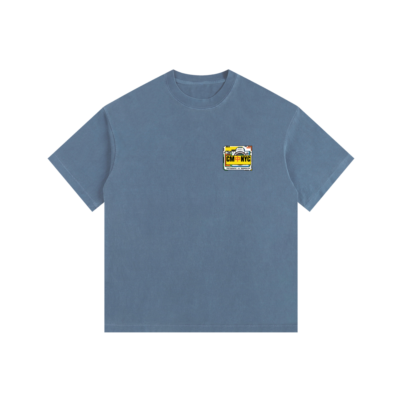 ///CB003 Vintage Washed Oversized Cotton T-Shirt