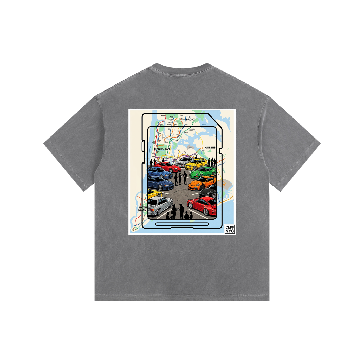 ///CB003 Vintage Washed Oversized Cotton T-Shirt