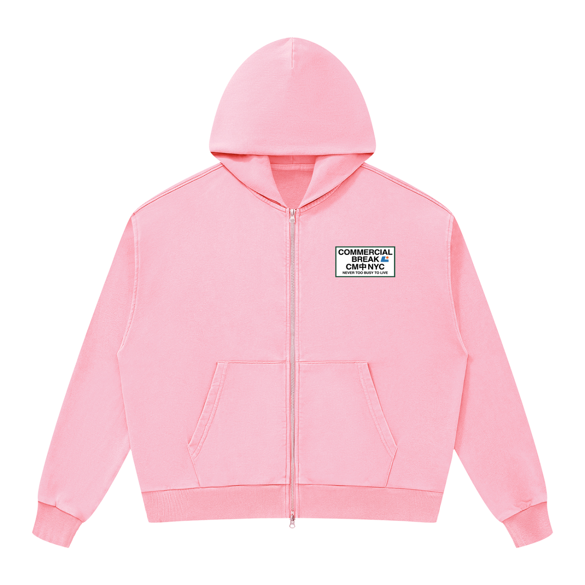 Workers' Mineral Wash Boxy Full Zip Hoodie