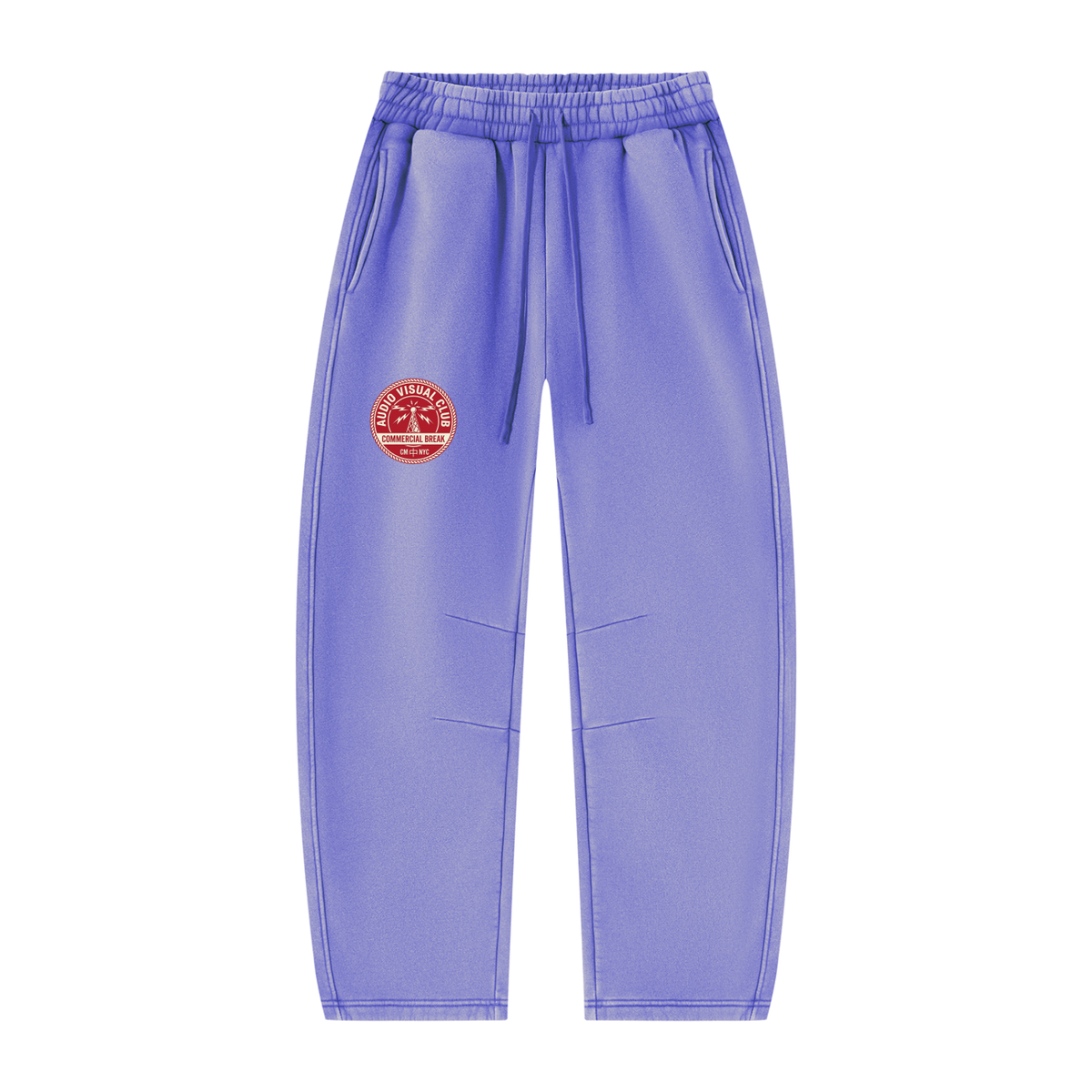 AV Club Vintage Wash Barrel Leg Fleece Sweatpants