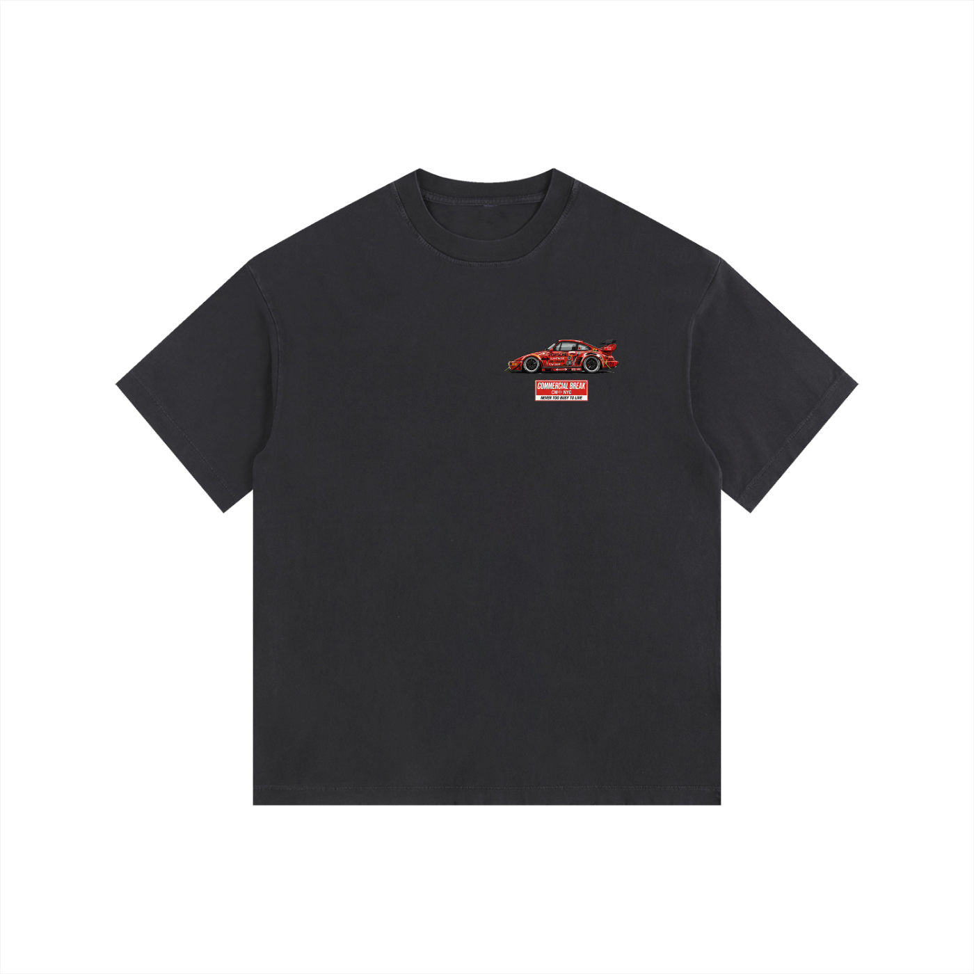 ///CB004 Vintage Washed Oversized Cotton T-Shirt